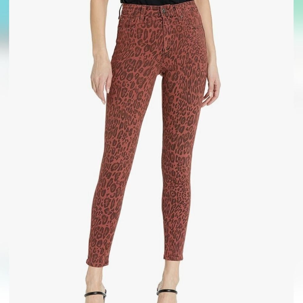 JOE'S Jeans The Twiggy Ankle Skinny Pants Leopard Print‎ Sequoia Size 24